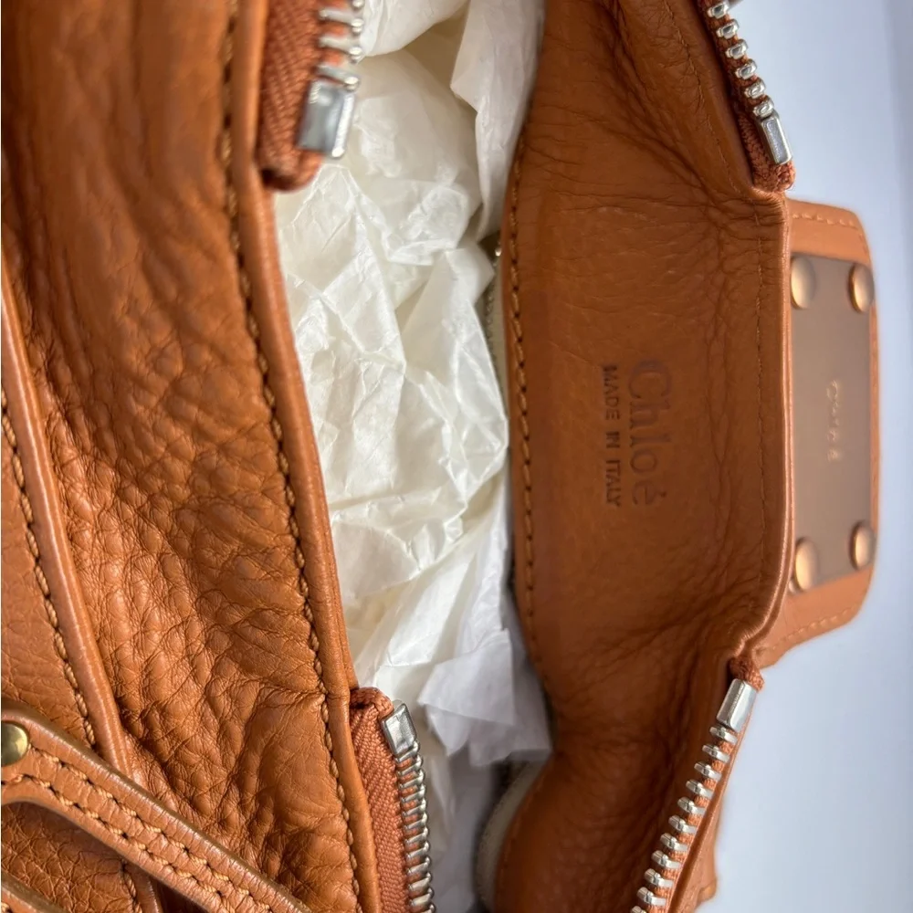 Chloe Paddington Satchel in Tan Leather Satchel with Gold Accents - Re-released - Picture 11 of 15